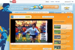 La Copa America en direct sur Youtube