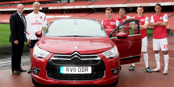 Sponsoring : Citroën rempile avec Arsenal