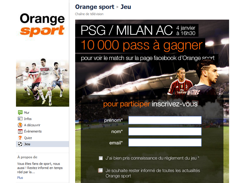 10 000 pass à gagner pour voir gratuitement PSG/Milan AC sur Orange Sport