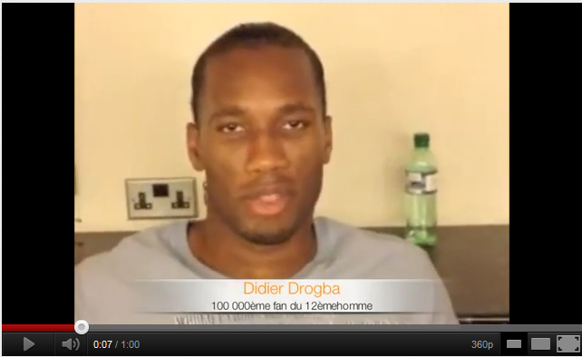 Didier Drogba a un message pour vous !