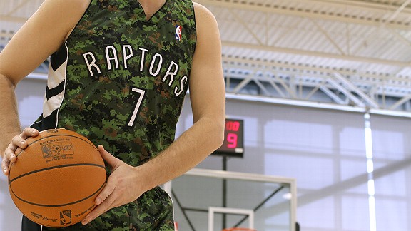 Une 1ere en NBA ! Toronto portera un maillot « camouflage »