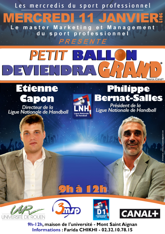 Bernat-Salles et la LNH seront mercredi à Rouen pour une conférence sur le handball professionnel