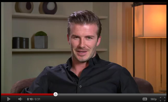 David Beckham en interview sur Google +