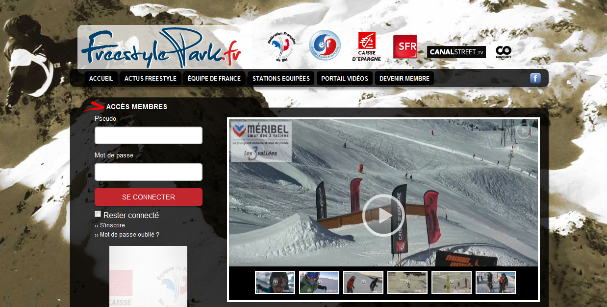 La FF de Ski et La Caisse d’Epargne lancent Freestylepark.fr : 1 saut, 1 vidéo en 1 min chrono !