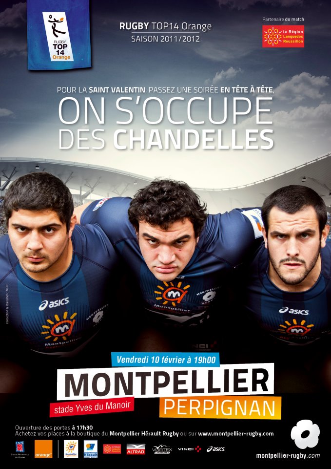 Pour la Saint-Valentin, le Montpellier Rugby s’occupe des chandelles