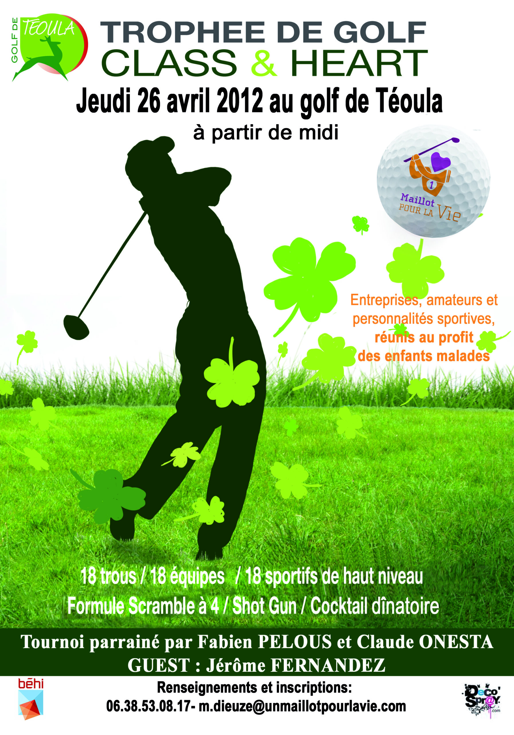 1 Maillot Pour la Vie organise son tournoi de golf à destination des entreprises
