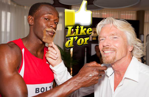 Le Like d’Or de janvier 2012 revient à Virgin Media et Usain Bolt