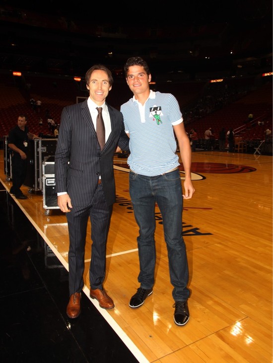 Twitpic : Milos Raonic rencontre Steve Nash à Miami