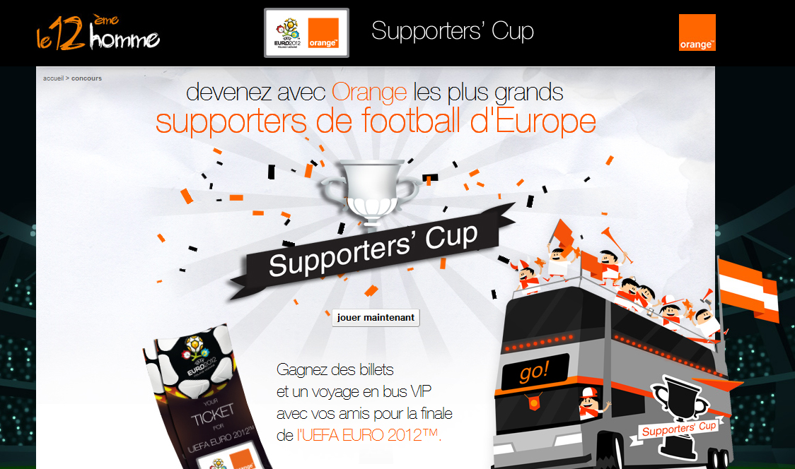 Euro 2012 : Orange lance la Supporters’ Cup