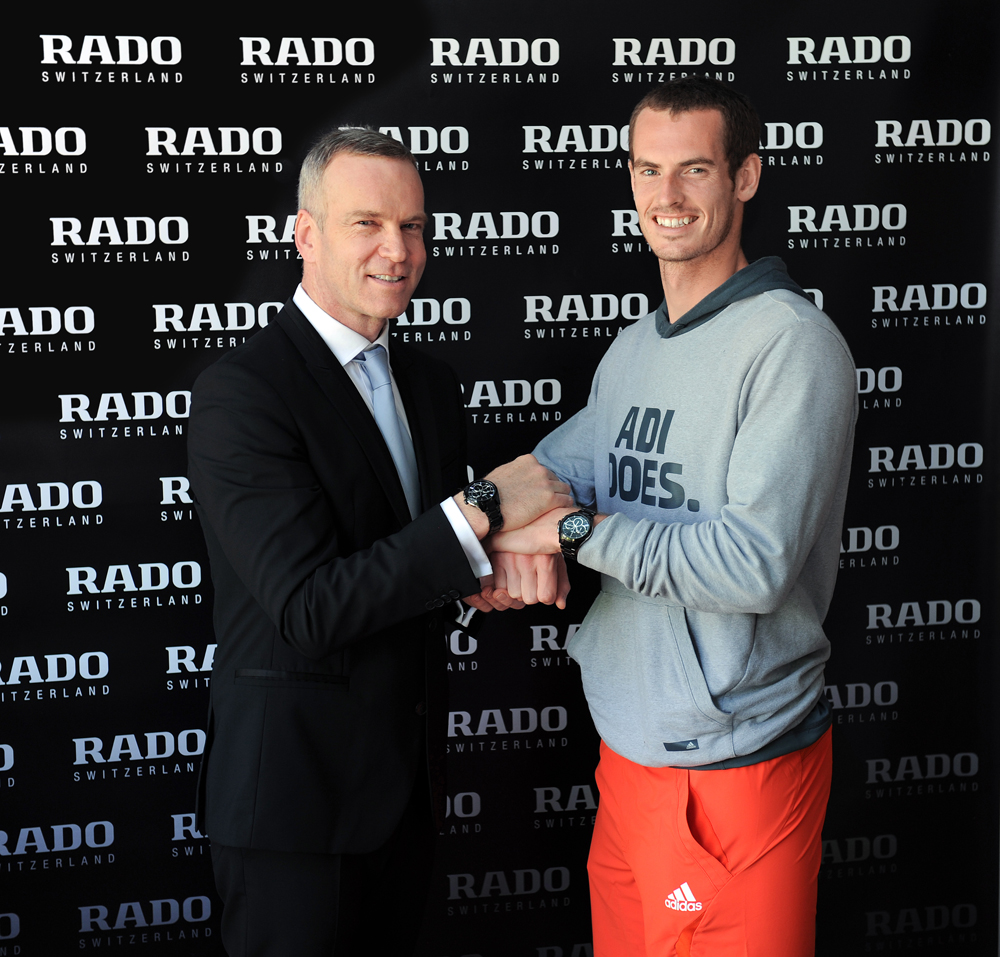 Sponsoring : Andy Murray signe avec la marque horlogère suisse Rado