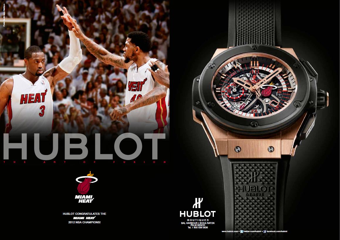 Miami Heat félicité par Hublot pour le titre NBA