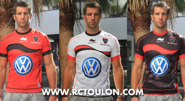 RUGBY : Le RC Toulon dévoile ses nouveaux maillots pour la saison 2012-2013
