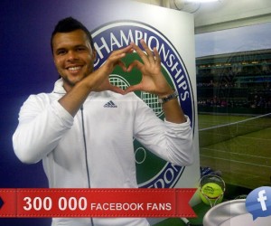 300 000 Fans Facebook pour Jo Wilfried Tsonga : « Moi aussi je vous like ! »