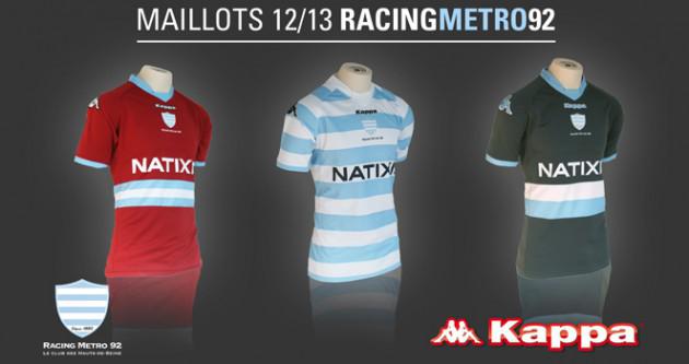 Découvrez les nouveaux maillots du Racing Métro 92 pour la saison 2012-2013
