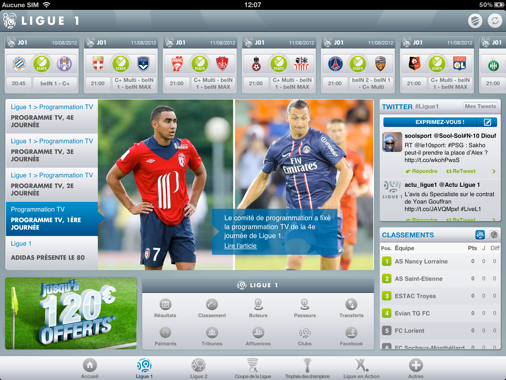 L’application LFP débarque sur iPad