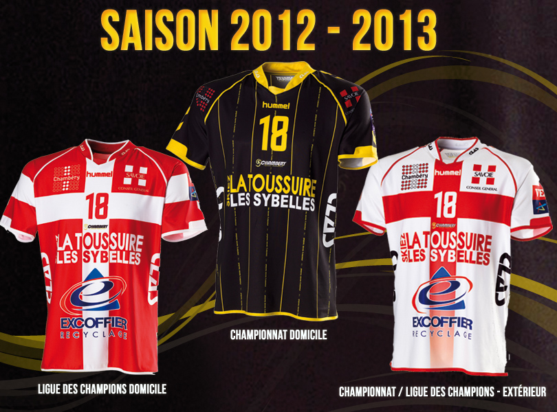 Hand : Découvrez les nouveaux maillots 2012-2013 du Chambéry Savoie Handball