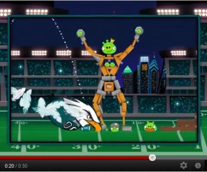 Découvrez les images du jeu Angry Birds et l’équipe NFL des Philadelphia Eagles