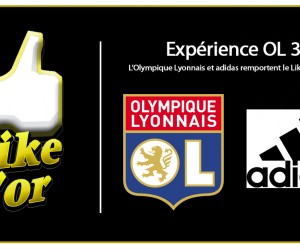 adidas – Olympique Lyonnais : « Fiers et heureux de recevoir le Like d’Or »