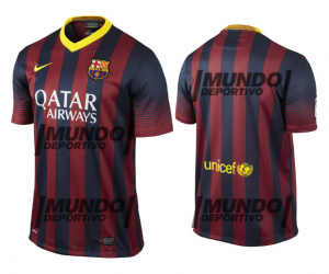 Le nouveau maillot 2013/2014 du FC Barcelone dévoilé par Mundo Deportivo ?
