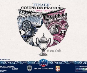 Découvrez l’affiche de la Finale de la Coupe de France inspirée par les fans des clubs finalistes