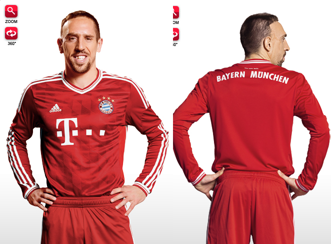 Maillot Domicile FC Bayern München Franck Ribéry