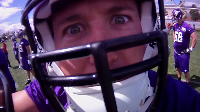 Adrian Peterson Helmet Cam NFL