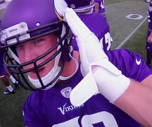 NFL – Caméra embarquée (Helmet Cam) sur Adrian Peterson