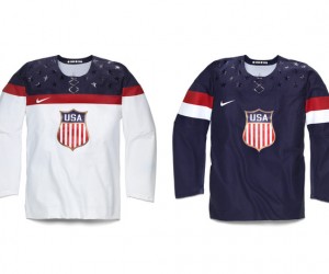 Sochi 2014 – Hockey sur Glace : Nouveaux Maillots des USA et de la Russie (Nike)