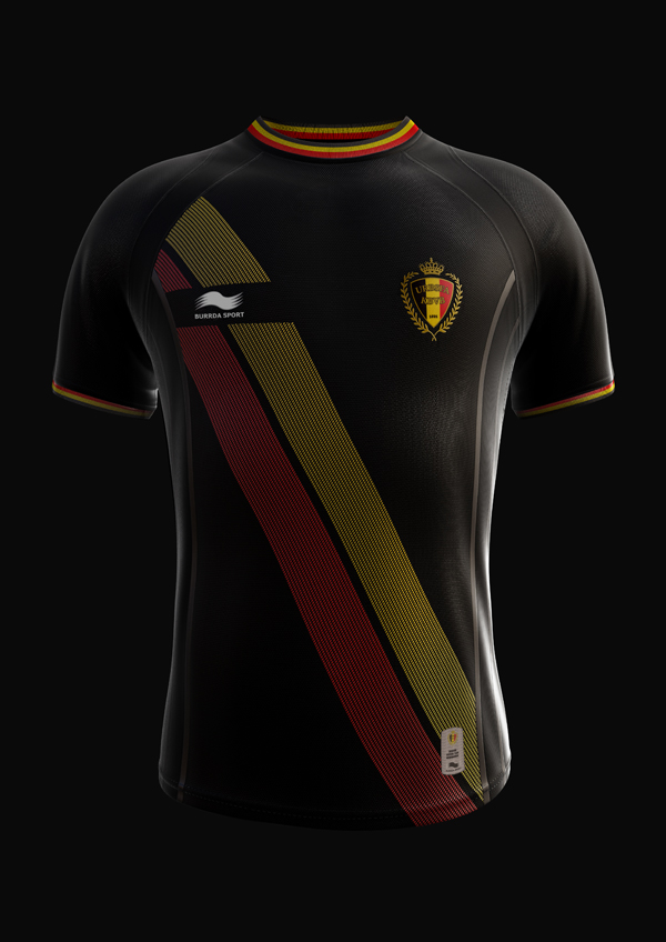 BURRDA SPORT belgique maillot extérieur away kit coupe du monde 2014