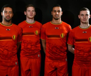 Coupe du Monde 2014 – Nouveaux maillots de la Belgique (Burrda Sport)