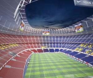 FC Barcelone – Les premières images du futur Camp Nou couvert