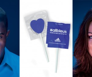 « révèle le bleu qui est en toi » – adidas lance des sucettes #allbleus