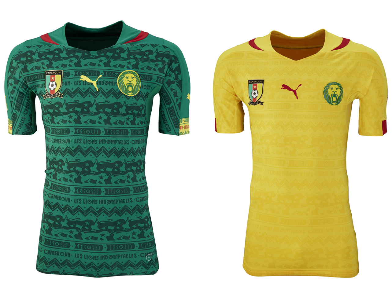 Coupe du Monde 2014 - Nouveaux Maillots du Cameroun (PUMA)