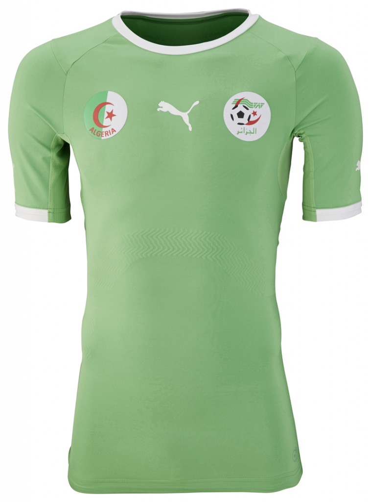 maillot algérie extérieur vert coupe du monde 2014 PUMA