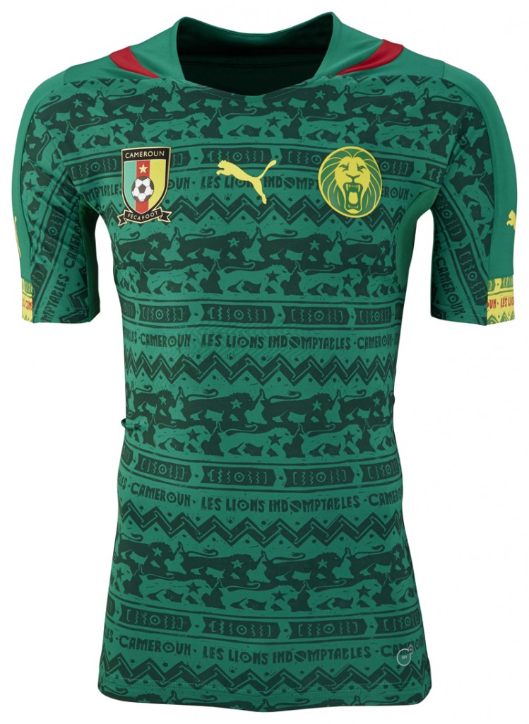 nouveau maillot cameroun coupe du monde 2014 PUMA