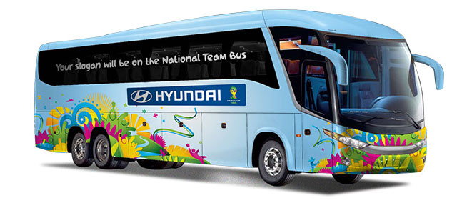 hyundai bus slogan coupe du monde 2014 FIFA
