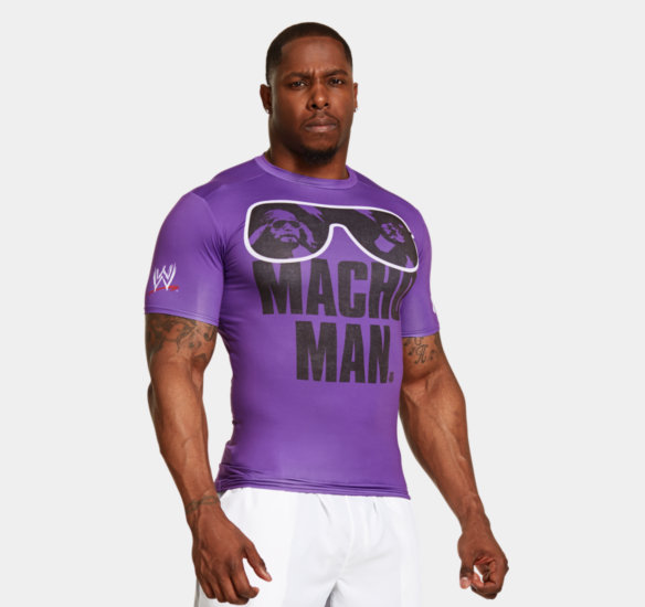 t shirt macho man WWE under armour