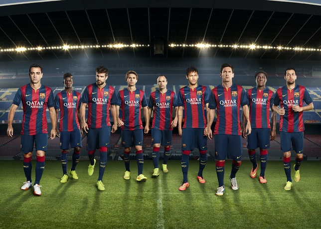 nouveau maillot domicile 2015 FC Barcelone