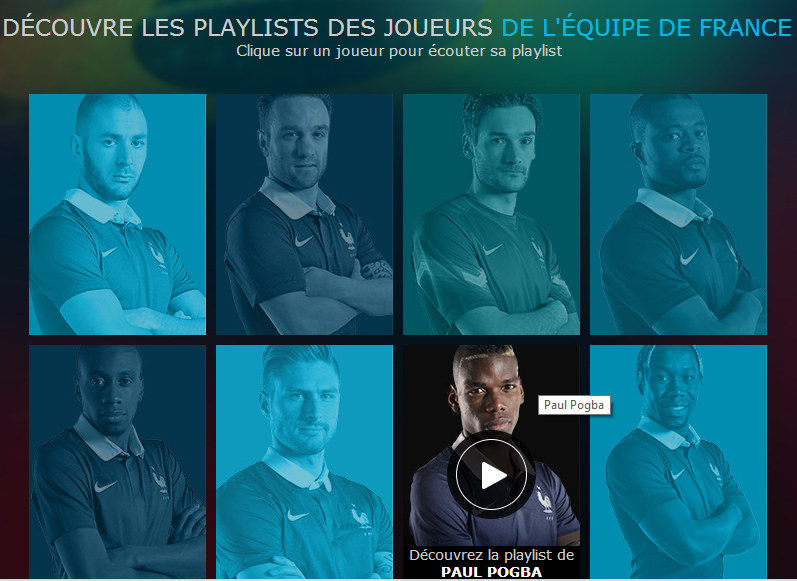 spotify FFF équipe de france coupe du monde 2014