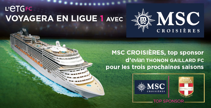 ETG FC MSC croisières sponsoring maillot ligue 1