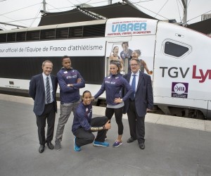 Zurich 2014 – TGV Lyria transporte la Fédération Française d’Athlétisme