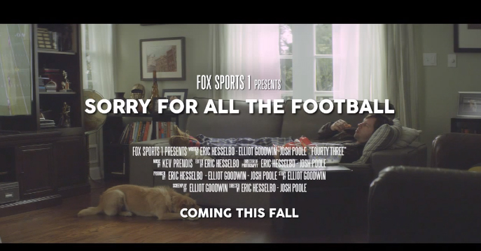 fox sports 1 sorry for all the football commercial