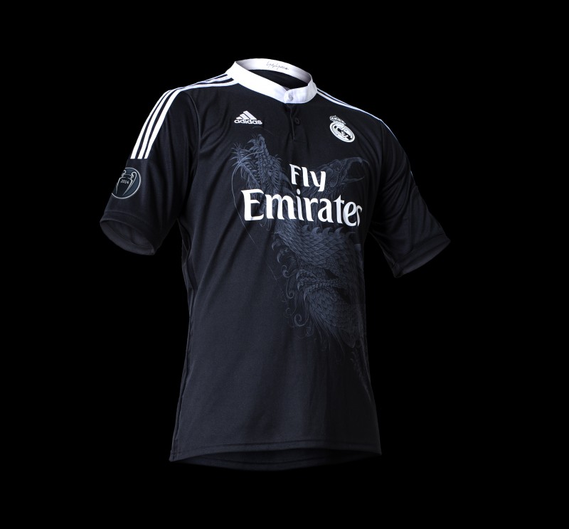 nouveau maillot real madrid noir dragons ligue des champions 2014-2015