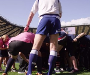Rugby – Record du Monde de la plus grande mêlée sur la pelouse de Twickenham