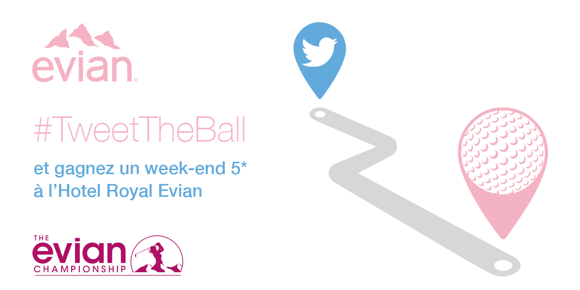 evian championship tweet the ball twitter
