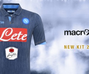 Nouveau maillot away « Perfect Denim » 2014/2015 du SSC Napoli (Macron)