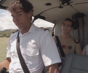 Rafael Nadal pilote d’hélicoptère dans une caméra cachée pour PokerStars