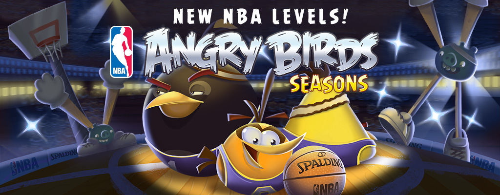angry birds NBA ham dunk