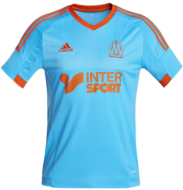 OM - adidas présente un 4ème maillot bleu ciel et orange