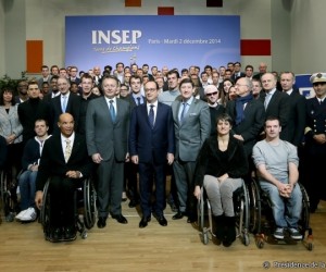François Hollande présente le Pacte de Performance visant à favoriser l’emploi des sportifs de Haut Niveau